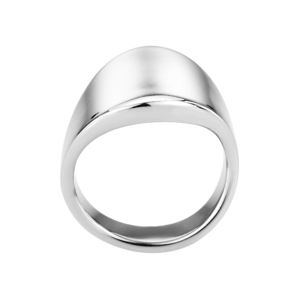 TK3801 - High polished (no plating) Stainless Steel Ring with NoStone in No Stone - Jewelry Store by Erik Rayo