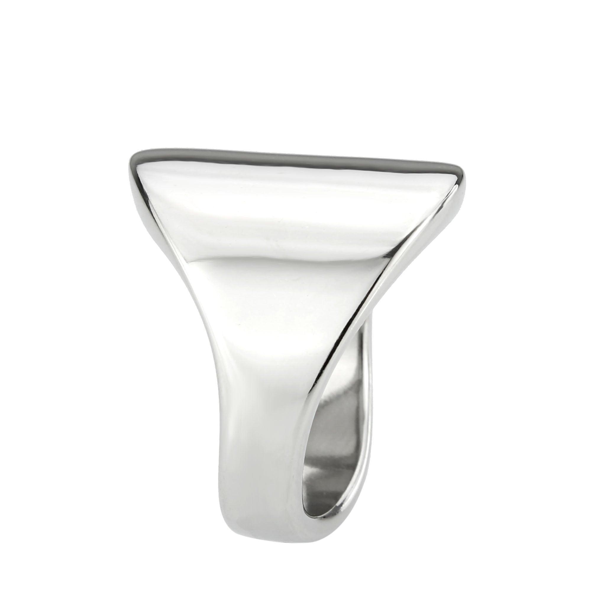 TK3801 - High polished (no plating) Stainless Steel Ring with NoStone in No Stone - Jewelry Store by Erik Rayo