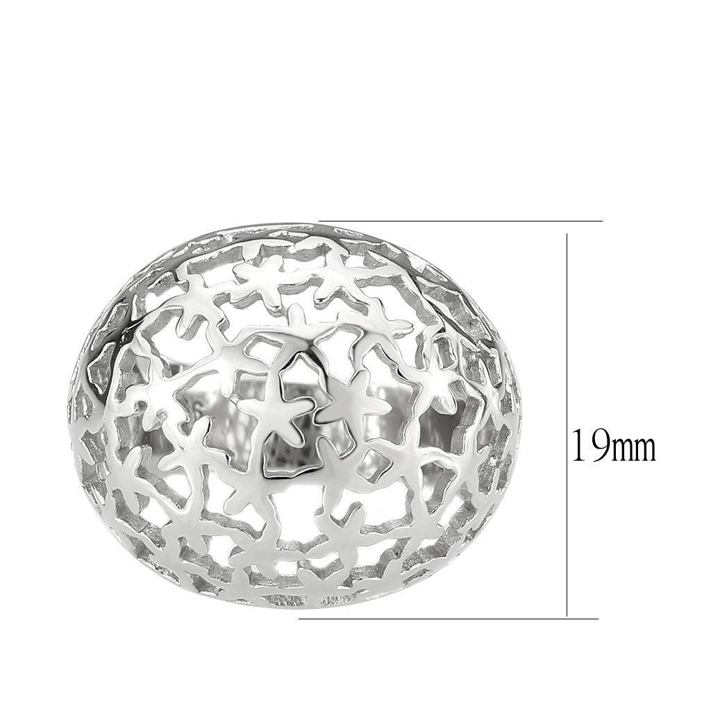 TK3802 - High polished (no plating) Stainless Steel Ring with NoStone in No Stone - Jewelry Store by Erik Rayo