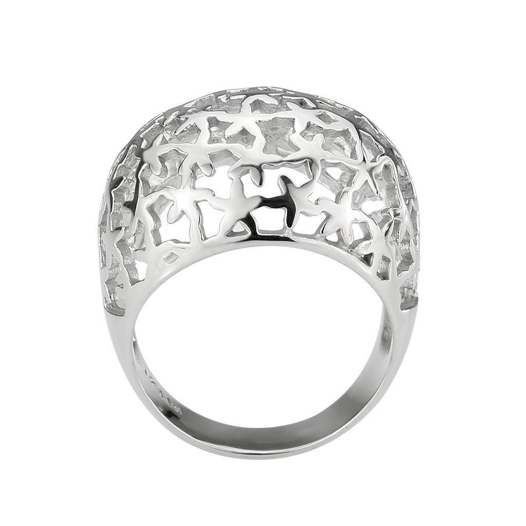TK3802 - High polished (no plating) Stainless Steel Ring with NoStone in No Stone - Jewelry Store by Erik Rayo