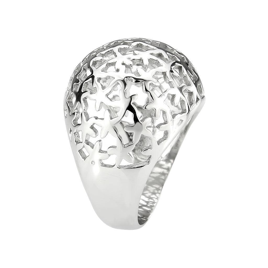 TK3802 - High polished (no plating) Stainless Steel Ring with NoStone in No Stone - Jewelry Store by Erik Rayo