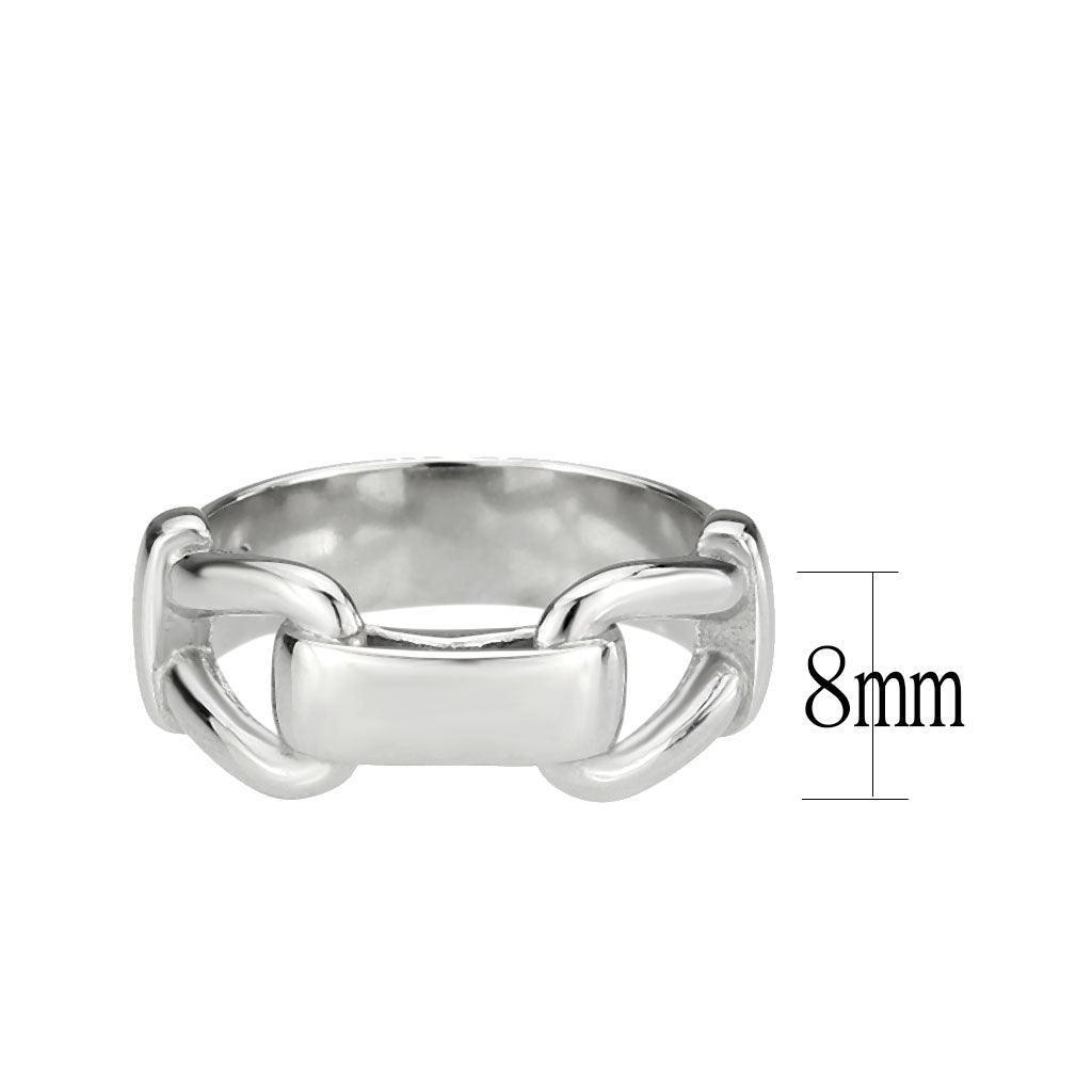 TK3803 - High polished (no plating) Stainless Steel Ring with NoStone in No Stone - Jewelry Store by Erik Rayo
