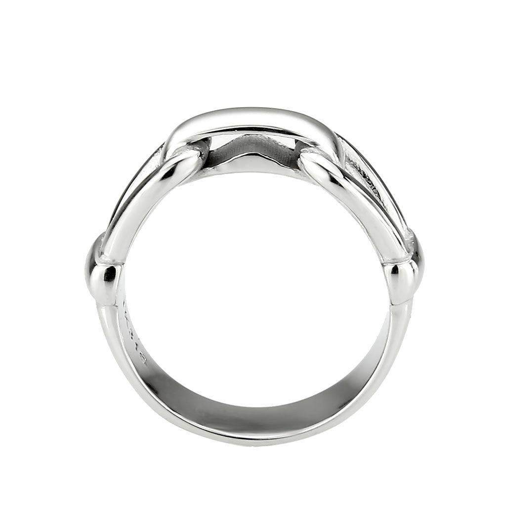 TK3803 - High polished (no plating) Stainless Steel Ring with NoStone in No Stone - Jewelry Store by Erik Rayo