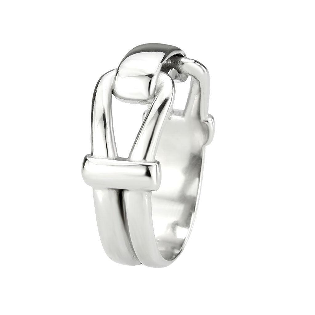 TK3803 - High polished (no plating) Stainless Steel Ring with NoStone in No Stone - Jewelry Store by Erik Rayo