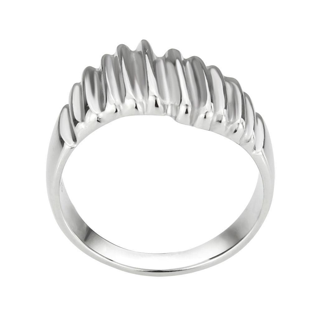 TK3804 - High polished (no plating) Stainless Steel Ring with NoStone in No Stone - Jewelry Store by Erik Rayo