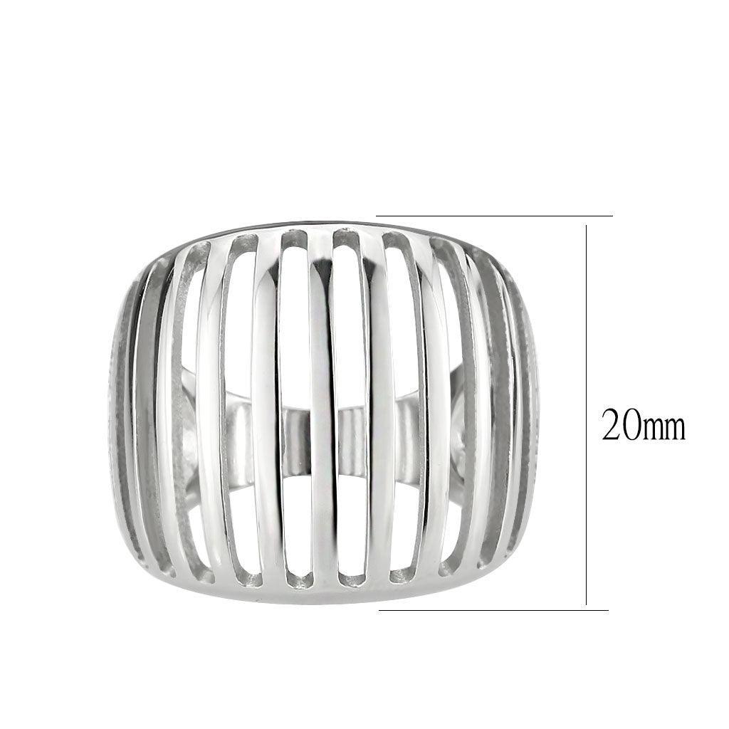 TK3805 - High polished (no plating) Stainless Steel Ring with NoStone in No Stone - Jewelry Store by Erik Rayo