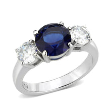 Load image into Gallery viewer, TK3808 - High polished (no plating) Stainless Steel Ring with Synthetic in Montana - Jewelry Store by Erik Rayo
