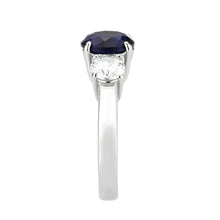 Load image into Gallery viewer, TK3808 - High polished (no plating) Stainless Steel Ring with Synthetic in Montana - Jewelry Store by Erik Rayo
