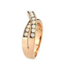 Load image into Gallery viewer, TK3828 - IP Rose Gold(Ion Plating) Stainless Steel Ring with Top Grade Crystal in Fireopal - Jewelry Store by Erik Rayo
