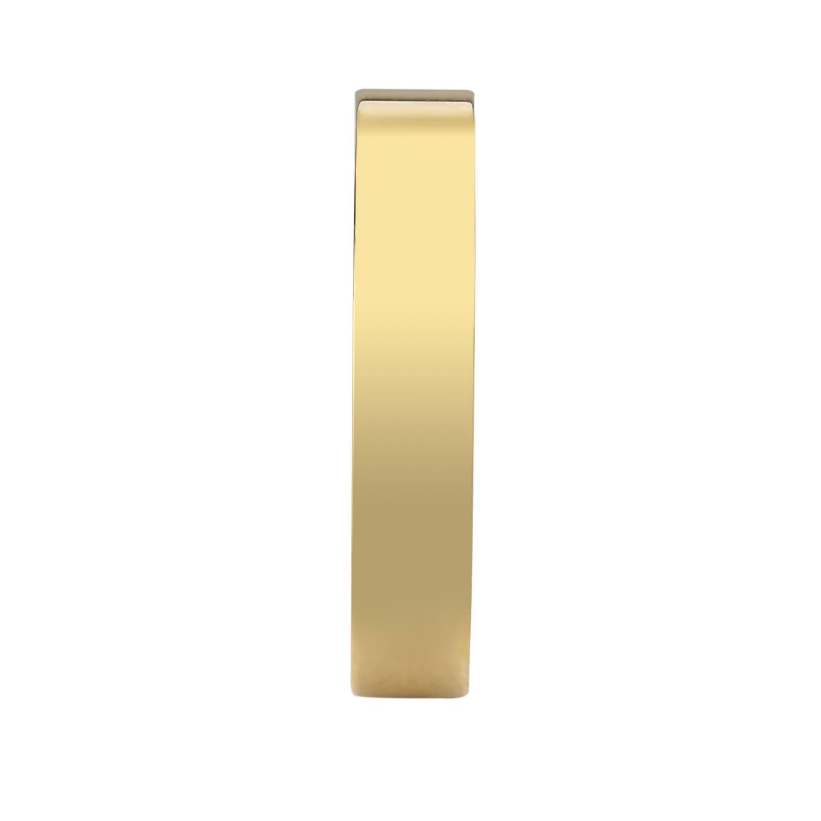 TK3832 - IP Gold Stainless Steel Ring with Top Grade Crystal in Clear - Jewelry Store by Erik Rayo