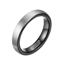 Load image into Gallery viewer, Tungsten Carbide Wedding Band Ring 4mm Matte Brushed Comfort Fit Sizes 4-15
