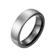 Load image into Gallery viewer, Tungsten Carbide Wedding Band Ring 6mm Matte Brushed Comfort Fit Sizes 4-15
