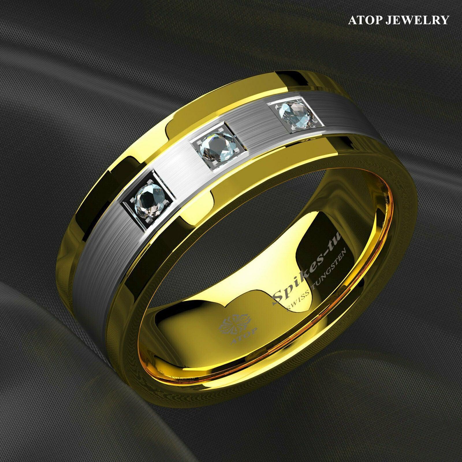 Men's Wedding Band Rings - Diamond, Gold, Silver, Brushed - Wedding Rings for Men and Women - Jewelry Store by Erik Rayo