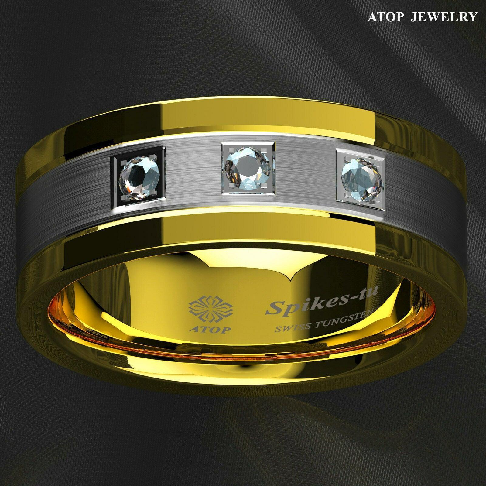 Men's Wedding Band Rings - Diamond, Gold, Silver, Brushed - Wedding Rings for Men and Women - Jewelry Store by Erik Rayo