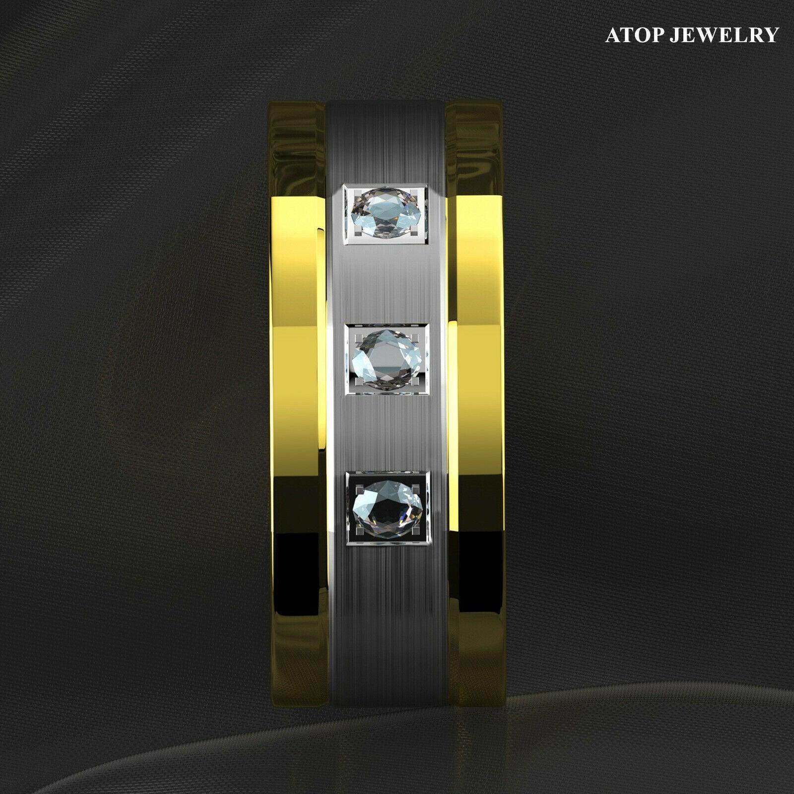 Men's Wedding Band Rings - Diamond, Gold, Silver, Brushed - Wedding Rings for Men and Women - Jewelry Store by Erik Rayo
