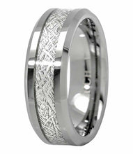 Load image into Gallery viewer, Tungsten Rings for Men Wedding Bands for Him Womens Wedding Bands for Her 6mm Earth&#39;s Metal Center Inlay - Jewelry Store by Erik Rayo
