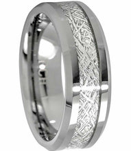 Load image into Gallery viewer, Tungsten Rings for Men Wedding Bands for Him Womens Wedding Bands for Her 6mm Earth&#39;s Metal Center Inlay - Jewelry Store by Erik Rayo
