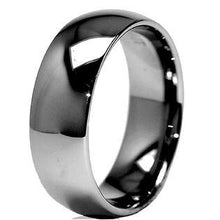 Load image into Gallery viewer, Tungsten Rings for Men Wedding Bands for Him Womens Wedding Bands for Her 6mm High Polished Shiny Dark Gray - Jewelry Store by Erik Rayo
