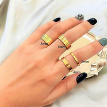 Load image into Gallery viewer, Mens Wedding Band Rings for Men Wedding Rings for Womens / Mens Rings Silver Inlay Titanium Color - Jewelry Store by Erik Rayo
