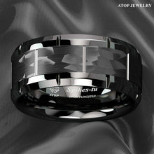 Load image into Gallery viewer, Mens Wedding Band Rings for Men Wedding Rings for Womens / Mens Rings All Black Brushed - Jewelry Store by Erik Rayo
