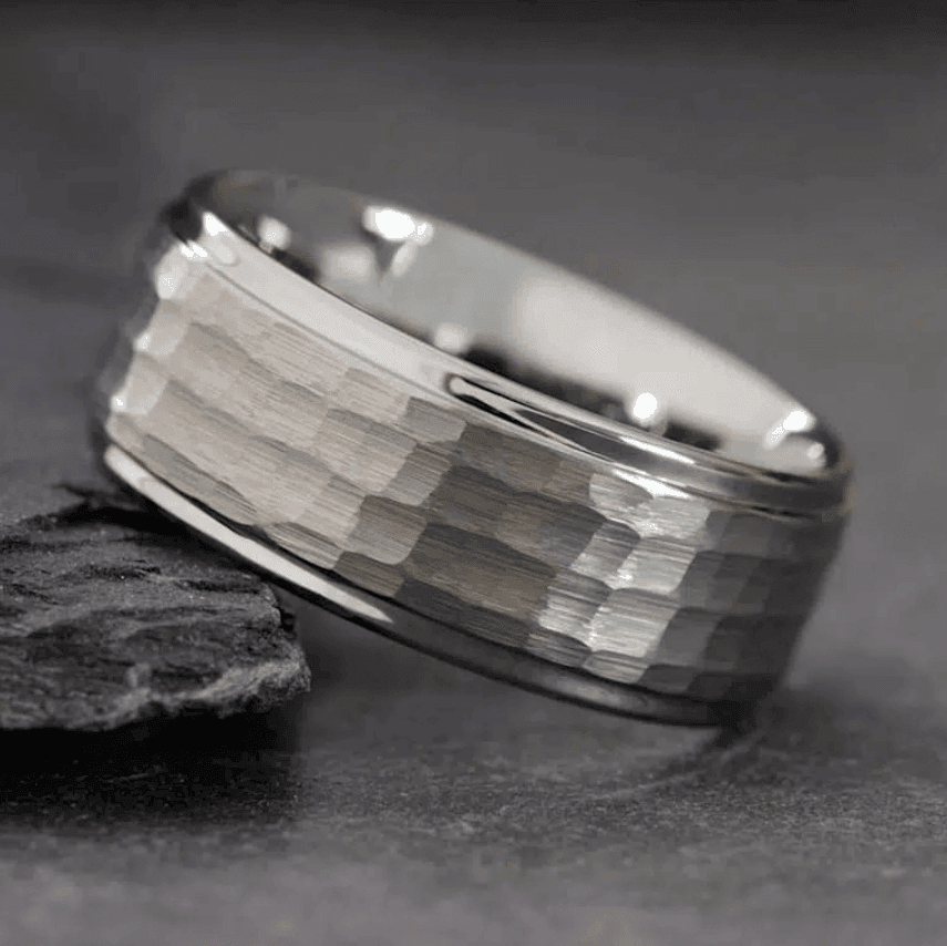 Tungsten Rings for Men Wedding Bands for Him Womens Wedding Bands for Her 8mm Band Sizes 7-15 9mm CZ - Jewelry Store by Erik Rayo
