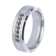 Load image into Gallery viewer, Mens Wedding Band Rings for Men Wedding Rings for Womens / Mens Rings Black Diamonds Ring Size 7-15 - Jewelry Store by Erik Rayo
