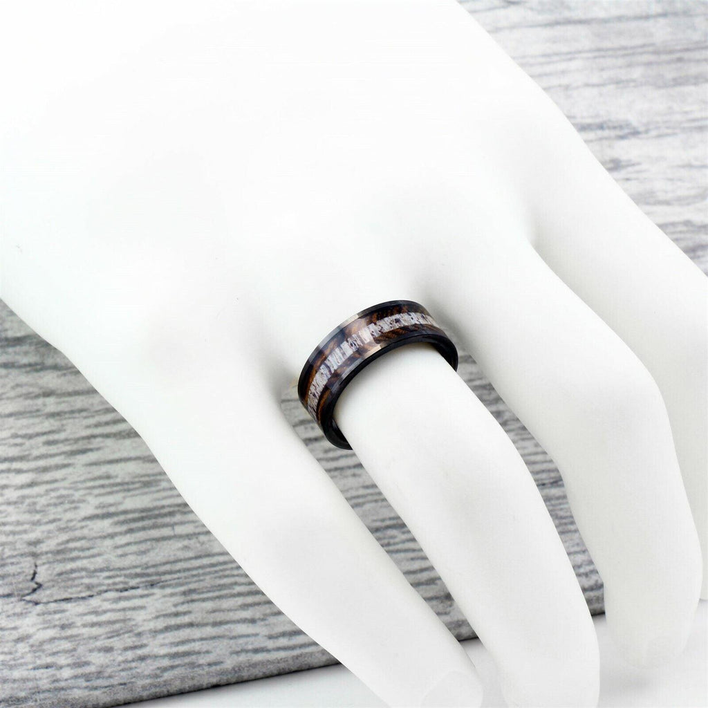Men's Wedding Band Rings - Bocote Wood and Deer Antler Wedding Ring for Men and Women - Jewelry Store by Erik Rayo