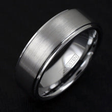 Load image into Gallery viewer, Tungsten Rings for Men Wedding Bands for Him Womens Wedding Bands for Her 8mm Brushed Finished Venice - Jewelry Store by Erik Rayo
