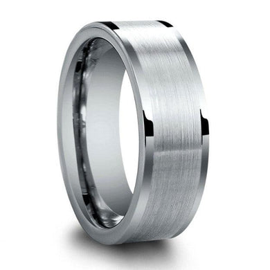 Men's Wedding Band Rings - Brushed Finish, Sizes 5-15 - Perfect for Men and Women