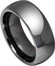 Load image into Gallery viewer, Mens Wedding Band Rings for Men Wedding Rings for Womens / Mens Rings High Polished Shiny Dark Gray - Jewelry Store by Erik Rayo
