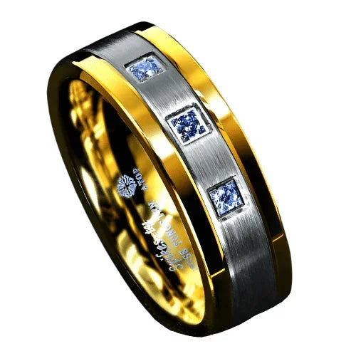 Men's Wedding Band Rings - Diamond, Gold, Silver, Brushed Finish - Wedding Rings for Men and Women - Jewelry Store by Erik Rayo