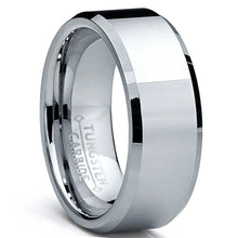 Load image into Gallery viewer, Men&#39;s Tungsten Carbide Wedding Band Ring 8mm - High Polish, Sizes 5-15
