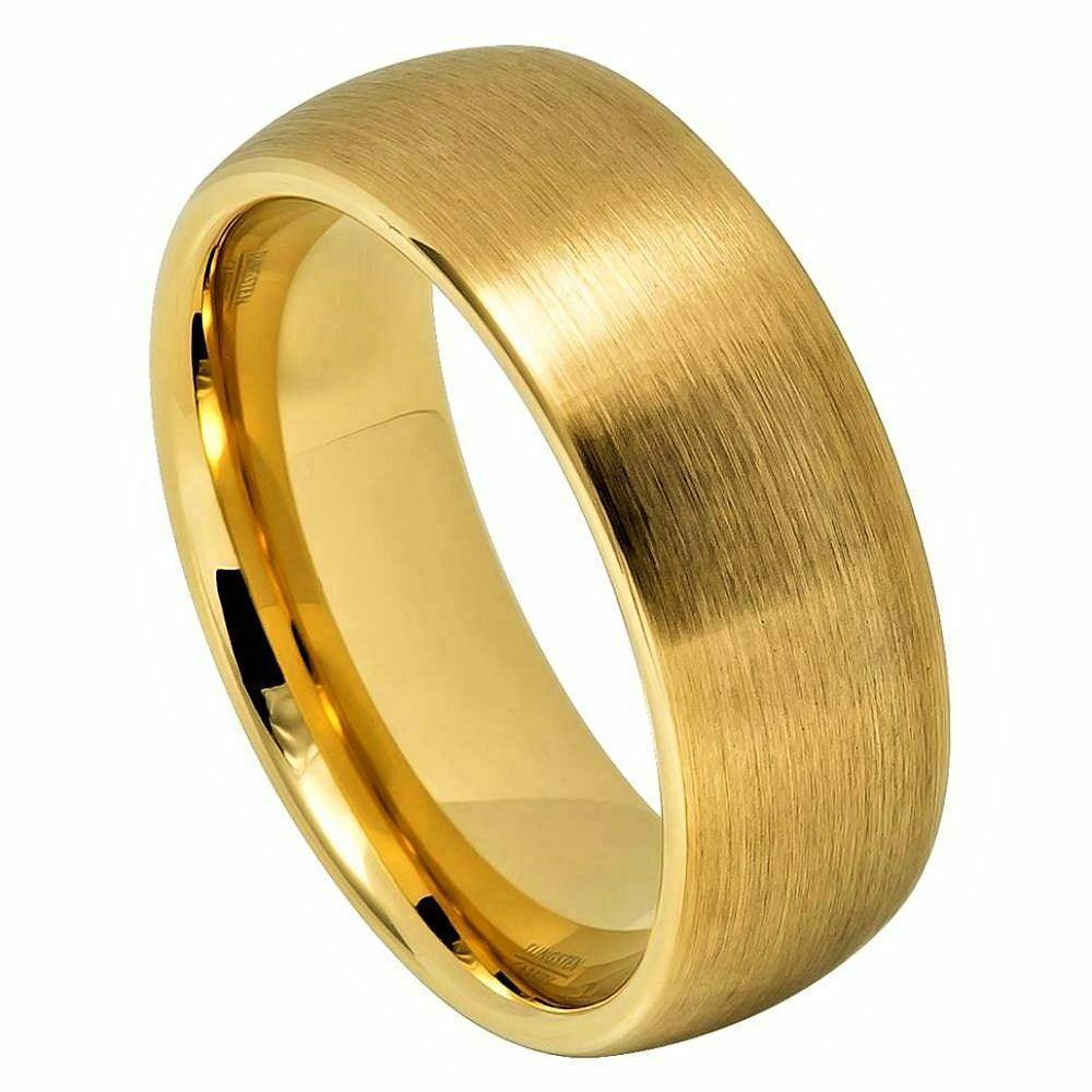 Tungsten Rings for Men Wedding Bands for Him Womens Wedding Bands for Her 8mm Sizes 7-15 8mm CZ 8mm GP - Jewelry Store by Erik Rayo