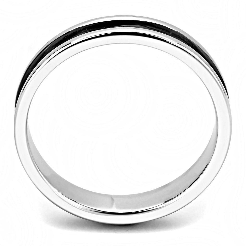 Two-Tone Black Rings for Women Anillo Para Mujer Stainless Steel Ring Milazzo - Jewelry Store by Erik Rayo