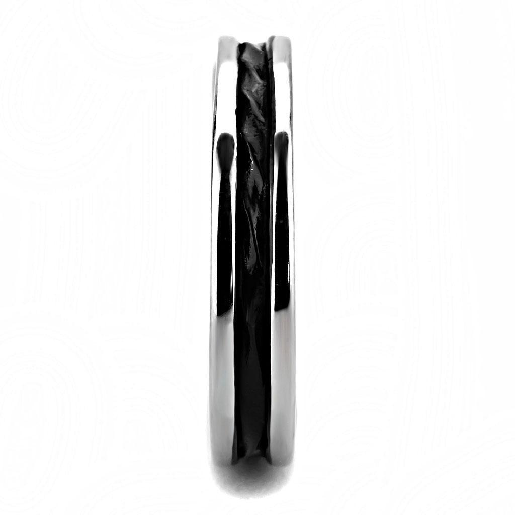 Two-Tone Black Rings for Women Anillo Para Mujer Stainless Steel Ring Milazzo - Jewelry Store by Erik Rayo