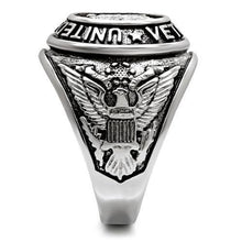 Load image into Gallery viewer, US Veterans Ring for Men and Women Unisex Stainless Steel Military Patriotic Ring in Silver - Jewelry Store by Erik Rayo
