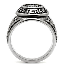 Load image into Gallery viewer, US Veterans Ring for Men and Women Unisex Stainless Steel Military Patriotic Ring in Silver - Jewelry Store by Erik Rayo
