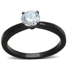 Load image into Gallery viewer, Wedding Rings for Women Engagement Cubic Zirconia Promise Ring Set for Her in Black Tone Abigail - Jewelry Store by Erik Rayo
