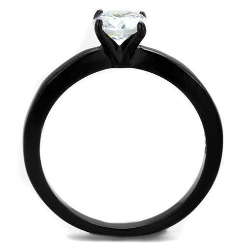 Wedding Rings for Women Engagement Cubic Zirconia Promise Ring Set for Her in Black Tone Abigail - Jewelry Store by Erik Rayo