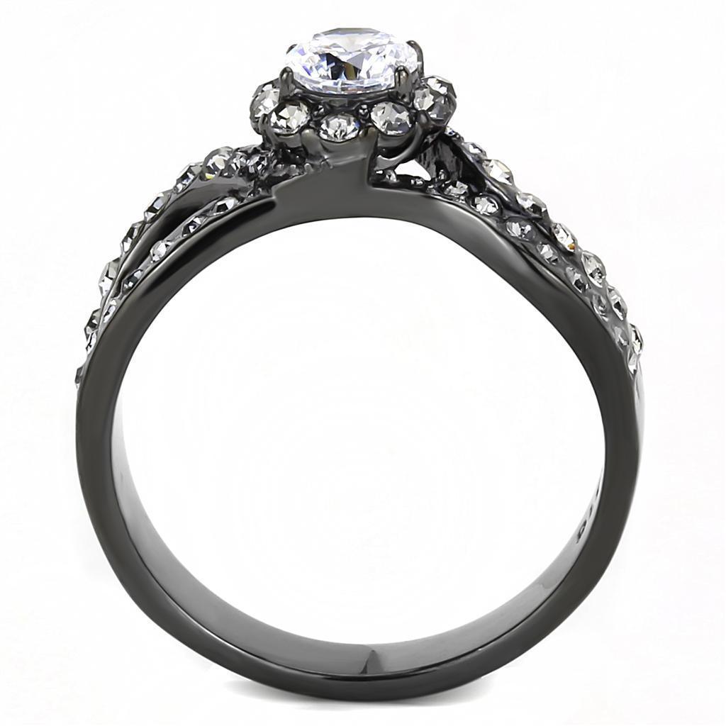 Wedding Rings for Women Engagement Cubic Zirconia Promise Ring Set for Her in Black Tone Adana - Jewelry Store by Erik Rayo