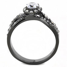 Load image into Gallery viewer, Wedding Rings for Women Engagement Cubic Zirconia Promise Ring Set for Her in Black Tone Adana - Jewelry Store by Erik Rayo
