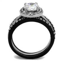 Load image into Gallery viewer, Wedding Rings for Women Engagement Cubic Zirconia Promise Ring Set for Her in Black Tone Blair - Jewelry Store by Erik Rayo
