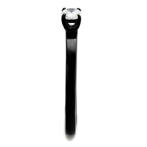 Wedding Rings for Women Engagement Cubic Zirconia Promise Ring Set for Her in Black Tone Sara - Jewelry Store by Erik Rayo