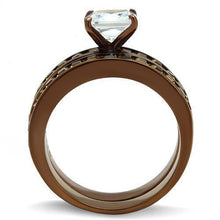 Load image into Gallery viewer, Wedding Rings for Women Engagement Cubic Zirconia Promise Ring Set for Her in Brown Coffee Tone Aquino - Jewelry Store by Erik Rayo
