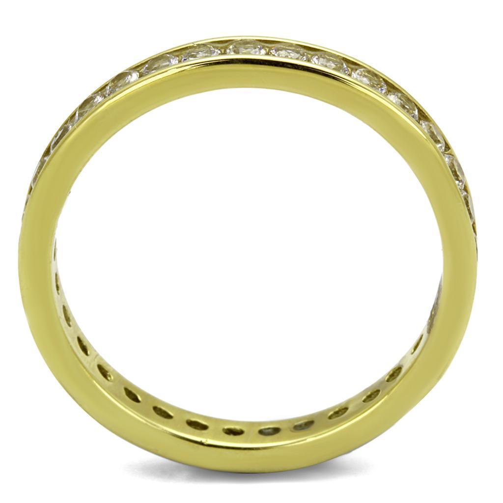 Wedding Rings for Women Engagement Cubic Zirconia Promise Ring Set for Her in Gold Tone 316L Stainless Steel Ring Forza - Jewelry Store by Erik Rayo