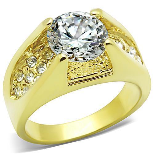 Wedding Rings for Women Engagement Cubic Zirconia Promise Ring Set for Her in Gold Tone Bela - Jewelry Store by Erik Rayo