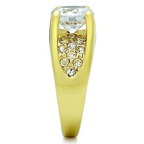 Wedding Rings for Women Engagement Cubic Zirconia Promise Ring Set for Her in Gold Tone Bela - Jewelry Store by Erik Rayo