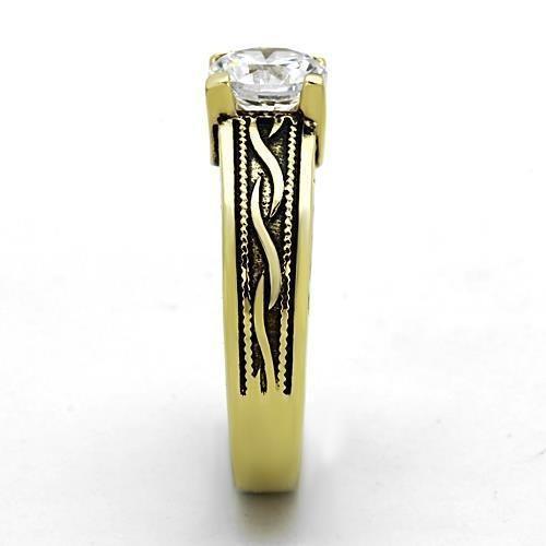 Wedding Rings for Women Engagement Cubic Zirconia Promise Ring Set for Her in Gold Tone Bernice - Jewelry Store by Erik Rayo