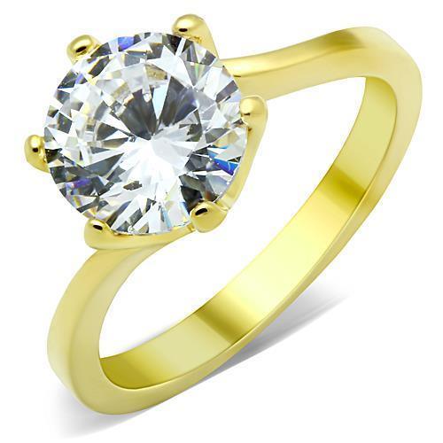 Wedding Rings for Women Engagement Cubic Zirconia Promise Ring Set for Her in Gold Tone Bethal - Jewelry Store by Erik Rayo