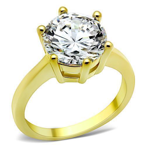 Wedding Rings for Women Engagement Cubic Zirconia Promise Ring Set for Her in Gold Tone Bethiany - Jewelry Store by Erik Rayo